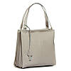 Сумка шопер жіноча шкіряна м'яка класична ALEX RAI 3173-9 white-grey, фото 2