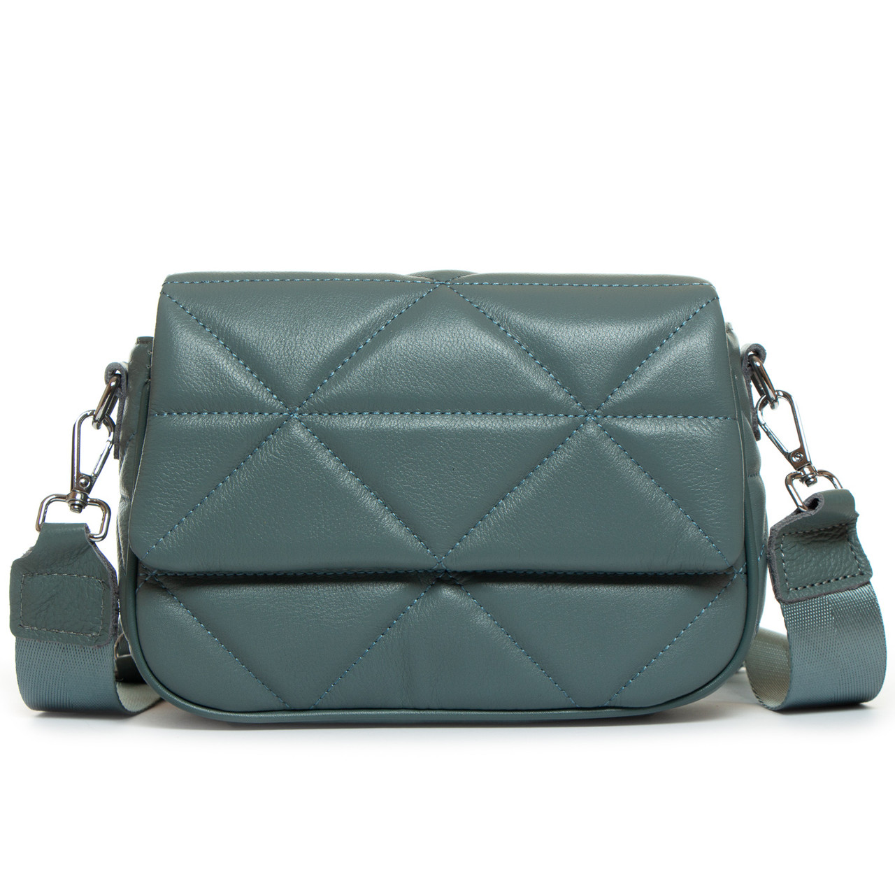 Сумка клатч жіноча шкіряна з клапаном ALEX RAI 8837-9 l-green, фото 1