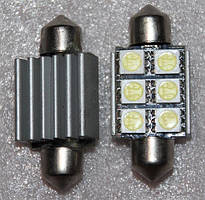 Світлодіодна лампочка Фестон (C5W) 6 SMD 38mm