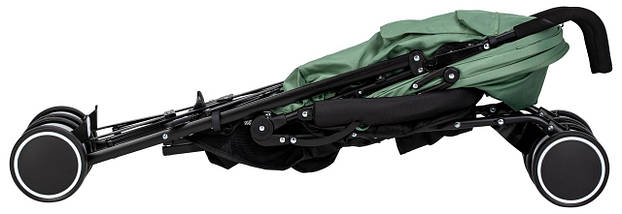 Прогулянкова коляска-тростина FreeON (5-точковий ремінь безпеки) Simple Black-Dark-Green 48563 Чорно-зелена, фото 2