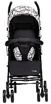 Прогулянкова коляска-тростина FreeON (5-точковий ремінь безпеки) Simple Black-White 48549 Чорно-біла, фото 5