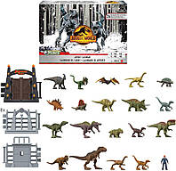 Адвент календарь динозавры 24 мини фигурки Mattel Jurassic World Dominion 2023 Holiday Advent Calendar