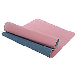 Килимок для фітнесу та йоги TPE (термопластичний еластомер) 183x61x0,6см FI-3046, фото 9