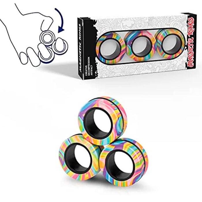 Спінер-антистрес TREERINGS магнітна іграшка з пластику фіджет, фото 1