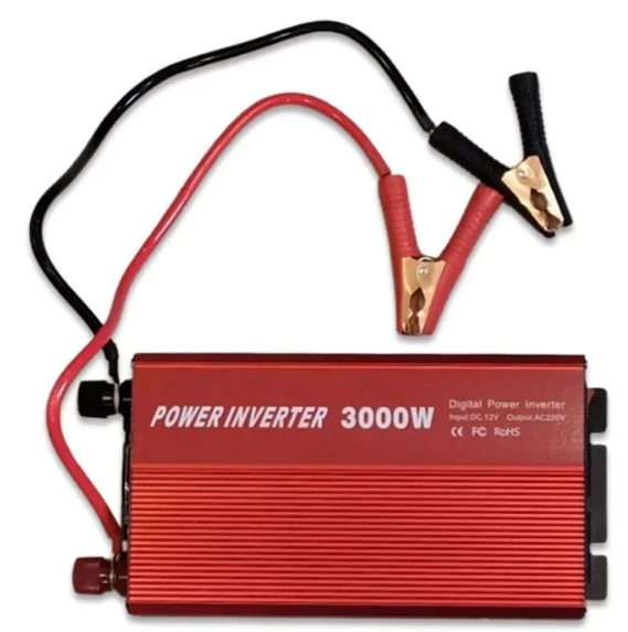 Перетворювач напруги Power Inverter UN-3059 1200-3000W 12V Інвертор з активним охолодженням