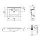 Раковина Qtap Albatross E49 700х490х200 White з донним клапаном QT01119070E49W, фото 2