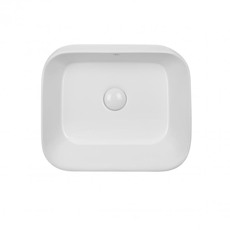 Раковина-чаша Qtap Scorpio 450х390х120 White з донним клапаном QT14112242W, фото 1