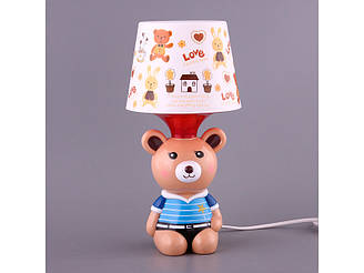 Світильник дитячий з абажуром Fashion Lamp Ведмедик 32 см 39-222