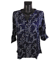 Штапельная блуза Rbossi 6038 L синяя