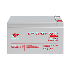 Акумулятор гелевий LPM-GL 12V - 7.5 Ah e