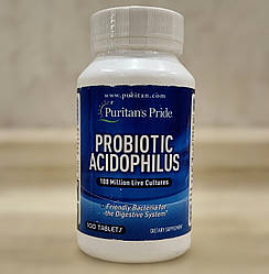 Препарат поліпшення травлення Puritan's Pride Probiotic Acidophilus 100 капсулult45 прайд