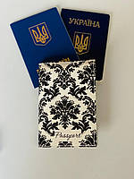 Обложка на паспорт - книжку кожа , загранпаспорт, загран паспорт венный билет вензель