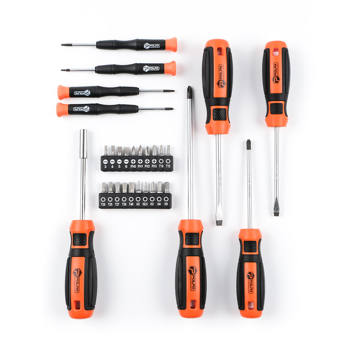 Набір викруток і біт Polax 29 предметів (51-051), фото 1