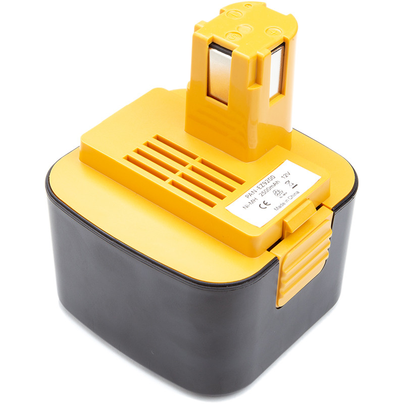 Акумулятор PowerPlant для шуруповертів та електроінструментів PANASONIC 12V 2.5Ah Ni-MH (EY9200) (TB921126), фото 1