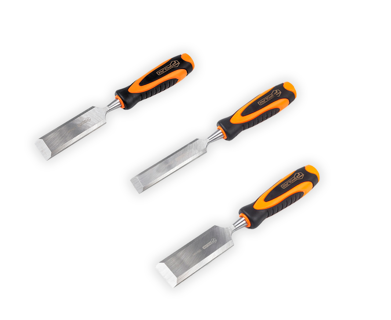 Набір ударних стамесок фібергласова ручка Polax 22, 32 і 38 мм (335-25), фото 1