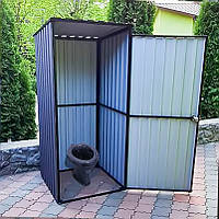 Туалет на вулицю. Туалетна кабінка. Туалет для дачу.