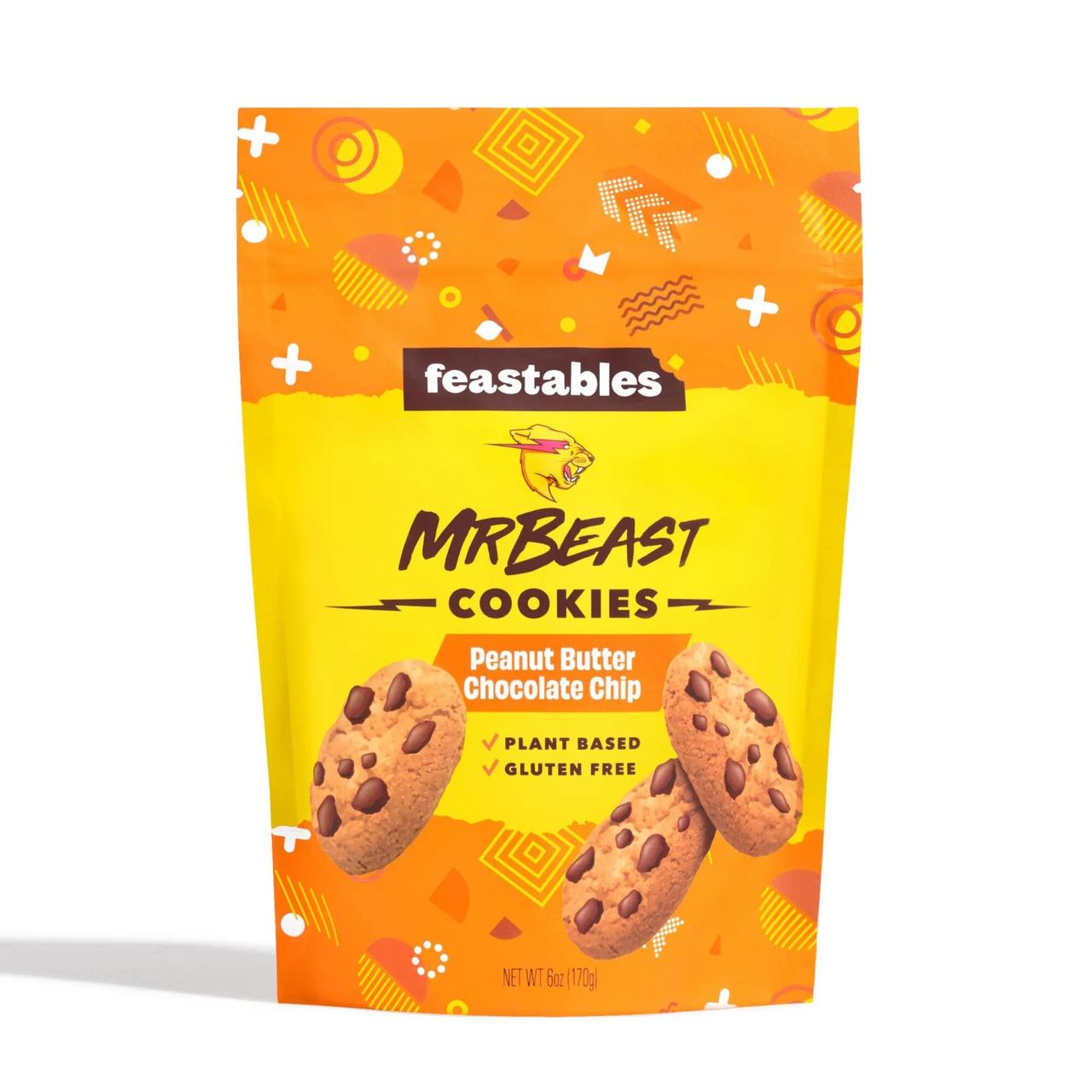 Печиво Feastables MrBeast Peanut Butter Cookies, 170г, фото 1