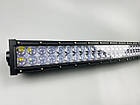 Прямокутна світлодіодна панель Фара LED BAR 180W (напівколо) 3D лінза 9-32В IP67 led chip 3030 60 led ламп, фото 8