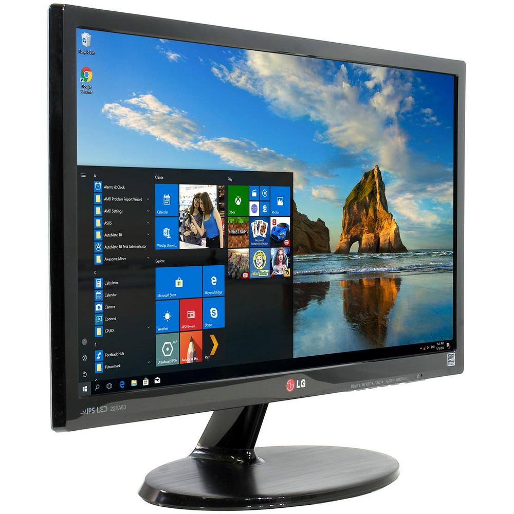 Монітор 22" FullHD 1920*1080 IPS LG 22EA53T LED VGA DVI зовн.БЖ. чорний бв A+ Гар.12міс!
