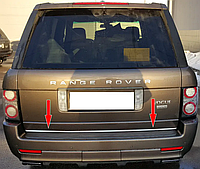 Кромка багажника Carmos на Range Rover 3 L322 2002-2012 Хром накладка на багажник Рейндж Ровер 3 1шт