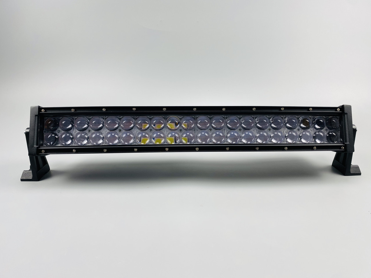 Фара LED BAR прямокутна 120W (напівкруг) 3D лінза, світлодіодний ліхтар для вантажівки додаткове світло, фото 1