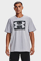Мужская серая футболка UA ABC CAMO BOXED LOGO SS Under Armour ,S,M,L,XL,XXL, 1361673-011