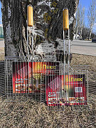 Решітка гриль з нержавіючої сталі 31х24х7