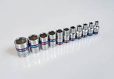 Набір головок 1/4" 4-13мм 16шт з тріскачкою KING TONY 2516MR, фото 3