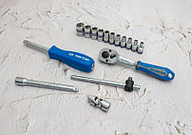 Набір головок 1/4" 4-13мм 16шт з тріскачкою KING TONY 2516MR, фото 5