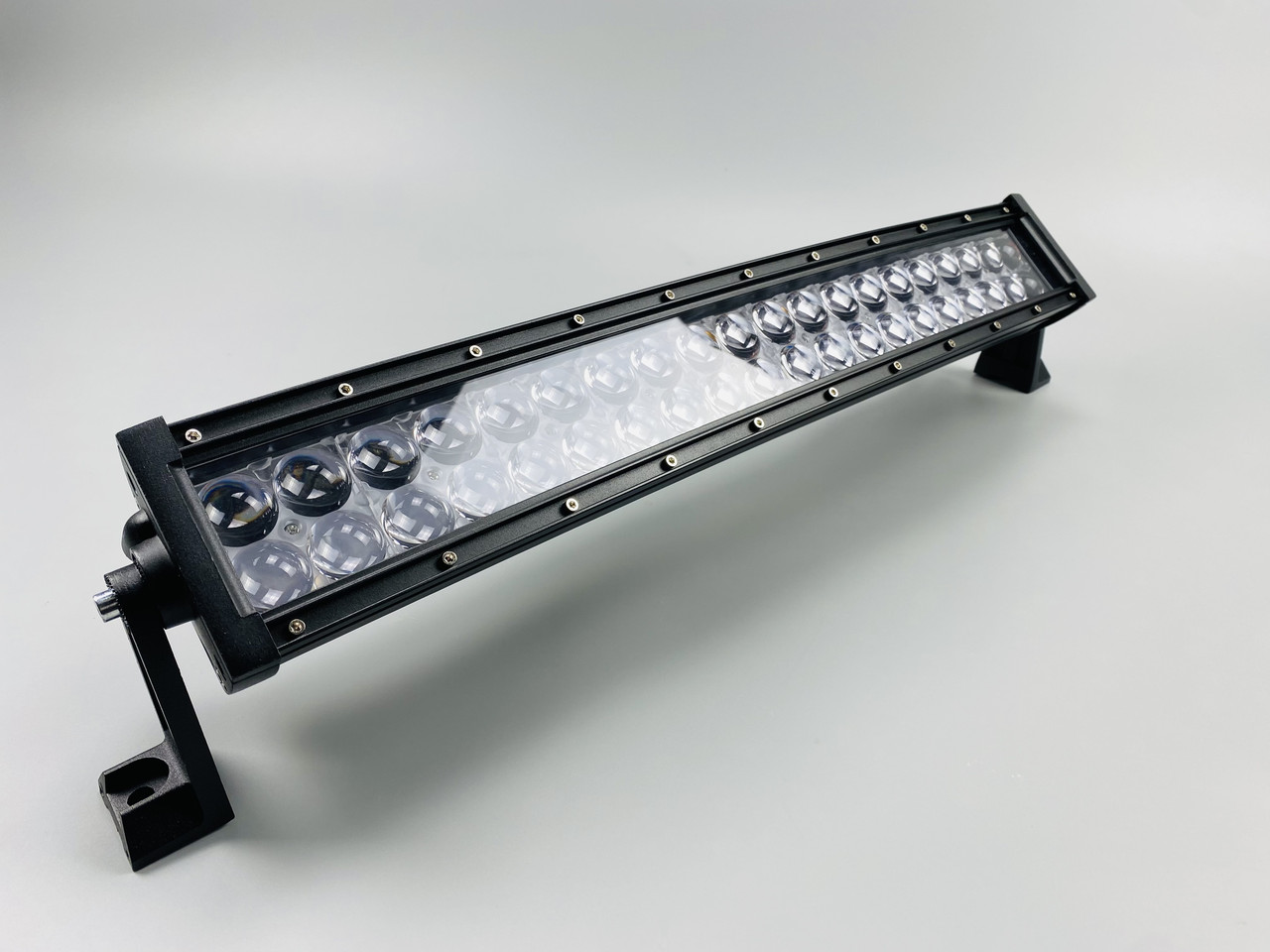 Світлодіодний ліхтар до вантажівки додаткове світло Фара LED BAR прямокутна 120W (напівколо) 3D лінза, фото 1