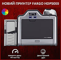 Принтер для печати на пластике HID FARGO HDP5000, Принтер пластиковых карт, Карточный принтер