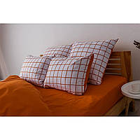 Комплект постельного белья ТЕП "Happy Sleep", TERRACOTTA Check, 50х70 см, Евро