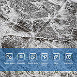 Самоклеюча декоративна 3D панель Камінь чорно-білий мармур 700х700х7мм (154) SW-00000219, фото 4