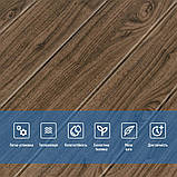 Декоративна 3D панель самоклейка 700х700х5мм Темний дуб (083) SW-00000018, фото 4