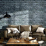 Декоративна 3D панель самоклейка 700х770х5мм Цегла сіра Катеринославська (042) SW-00000039, фото 5