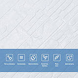 Самоклеюча декоративна 3D панель Камінь біла рвана цегла 700х770х5мм (155) SW-00000484, фото 4