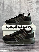 Черные мужские кроссовки Adidas, повседневные кроссовки Адидас для мужчин, весенние кроссовки для прогулок