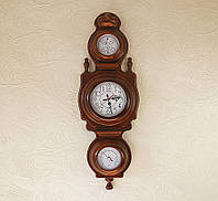 Настінний годинник Дипломат барометр/термометр/вологомір