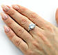 Срібне кільце З Фіанітом, фото 4