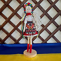 Лялька Українка у червоній вишиванці 33 см
