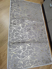 Килимок на підлогу Gold 80х150 см сірий