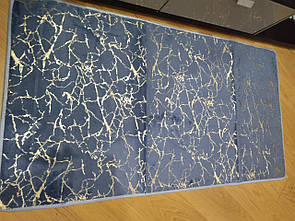 Килимок на підлогу Gold 80х150 см синій
