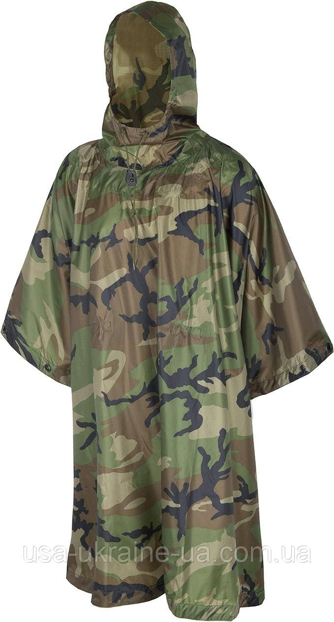 Пончо Helikon-Tex U.S. model колір US Woodland, фото 1