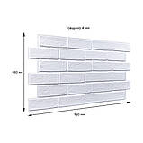 Декоративна ПВХ панель 960х480х4мм Біла цегла SW-00001427, фото 3
