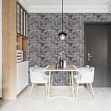 Декоративна ПВХ панель мозаїка 960х480х4мм Бежевий мармур SW-00001433, фото 6