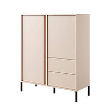 Комод високий в вітальню з ЛДСП 2D2S/104 Dast (Fast) Бежевий Perfect Home