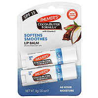 Palmer's ультразволожуючий бальзам для губ з SPF15 Cocoa Butter Formula 2 шт. в упаковці