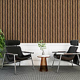 Рейка декоративна PS 2900х120х12мм Шоколадний мармур SW-00001754, фото 6