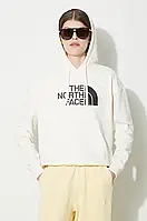 Urbanshop com ua Бавовняна кофта The North Face W Light Drew Peak Hoodie жіноча колір бежевий з капюшоном з