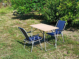 Стіл та стільці на природу набір складних меблів для пікніка "Комфорт ФМ+2с+" крісло складане кемпінгове